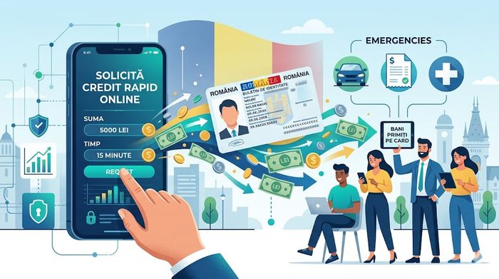 Solicitare credit rapid online prin telefon cu aprobare pe loc și transfer instant de bani pe card.