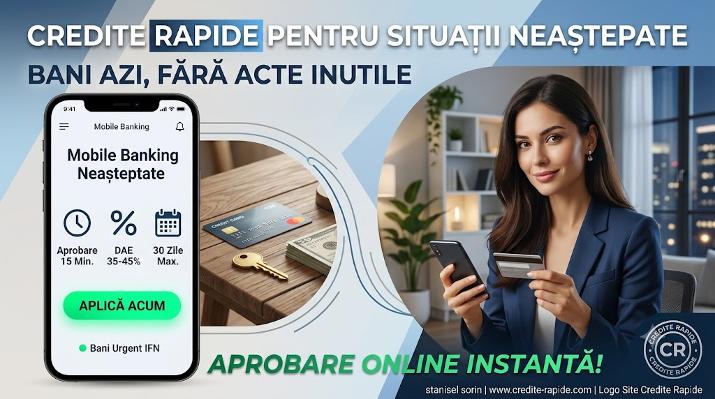 Credit rapid online pentru situatii neasteptate pe telefon