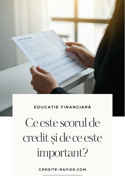 ce este scorul de credit